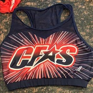 Cheer factor all stars sports bra